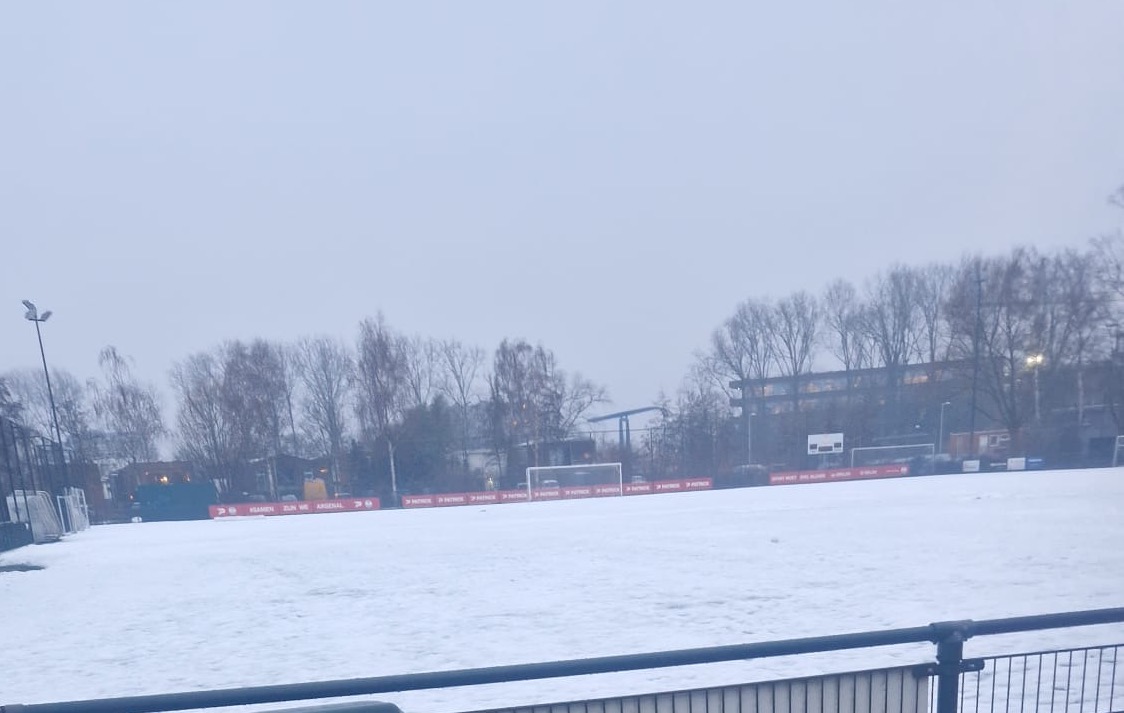 GEEN TRAINING ivm de staat van de velden
