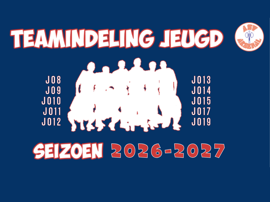 JO8-JO19 Teamindeling Jeugdelftallen 2026-2027